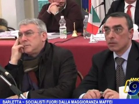 Barletta | Socialisti fuori dalla maggioranza Maffei