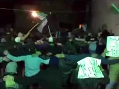 فري برس دمشق مظاهرة القابون 31 01 2012 ج2