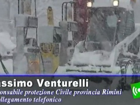 Valmarecchia stretta nella morsa del gelo neve da record