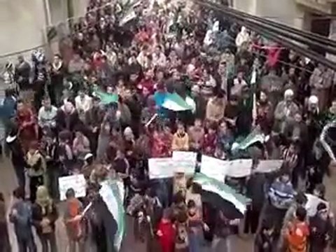 فري برس ادلب جبل الزاوية قرية مرعيان المحتلة 31 1 2012