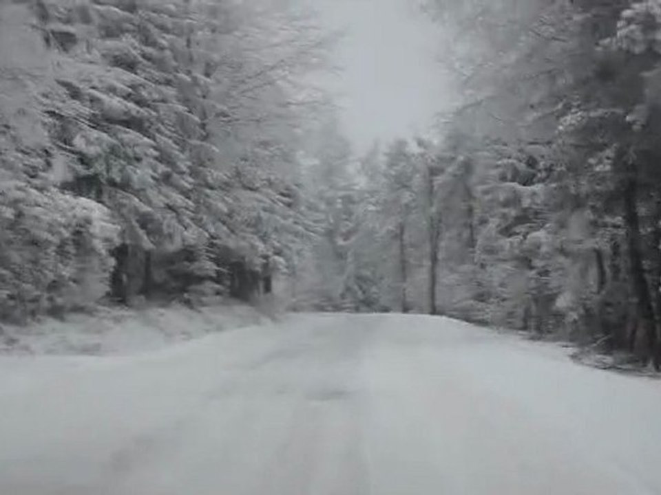 Sur le route en dirction de Devesset le 31/01/2012
