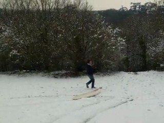 Neige 2012 planche à voile