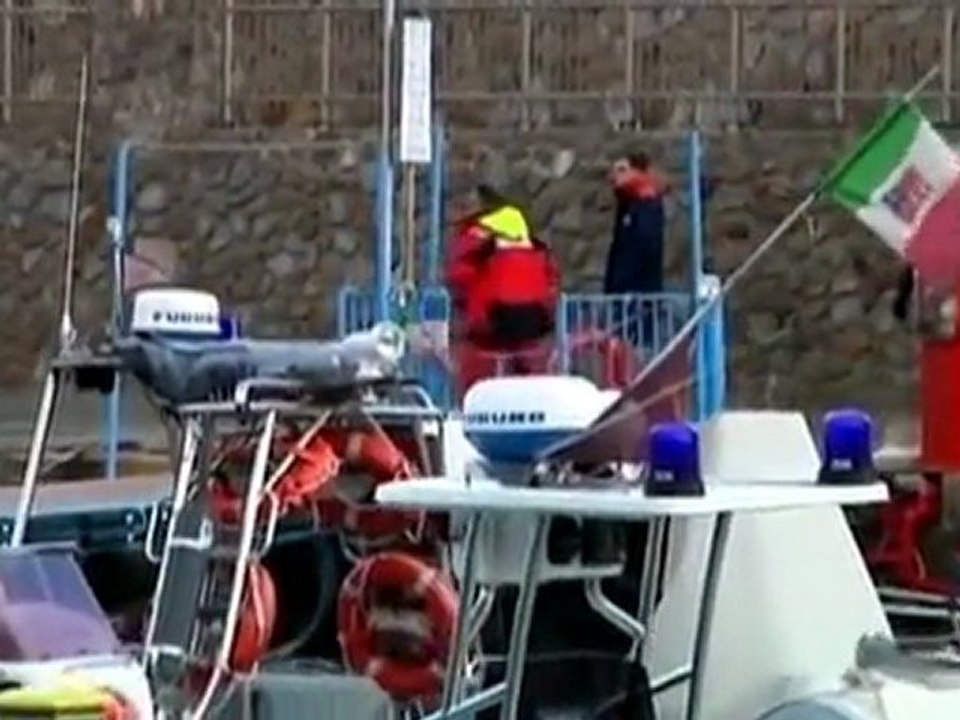 Ship's glass ceiling blowing in fierce winds