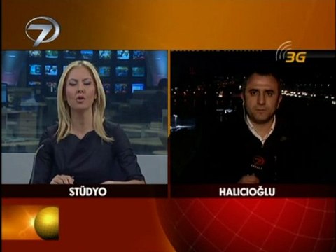 1 Şubat 2012 Adnan GAYHAN Kanal7 Ana Habere 3G ile canlı bağlantı