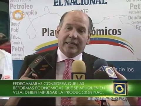 Fedecámaras recomienda reformas que impulsen la producción nacional