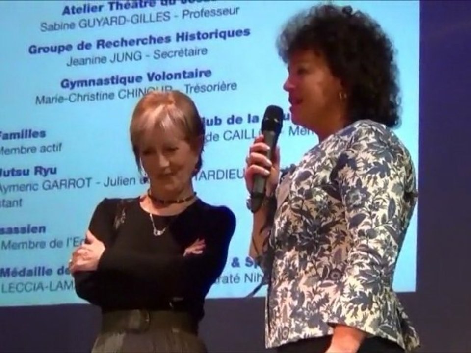Voeux 2012  Tableau d'honneur des associations