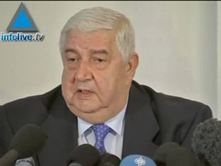 رد فعل وليد المعلم على الهجوم الامريكي