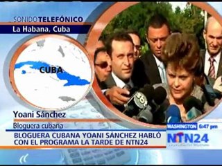 "No importa si no me dejan salir de Cuba, mi voz viaja por todo el mundo": Yoani Sánchez