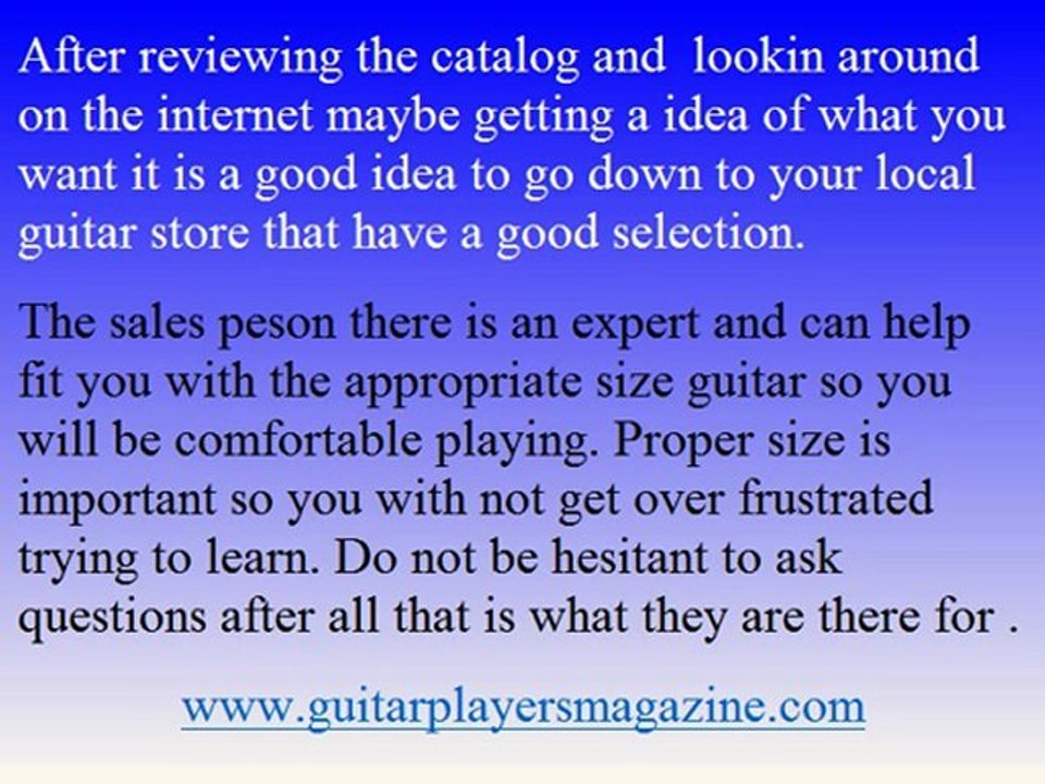 Tips Of Picking Out Your First Guitar