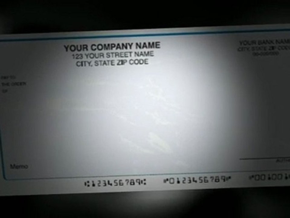 Thompson Check Solutions Sample checks