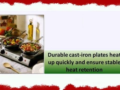 BEST BUY Electric Stove - Waring DB60 Portable Double Burner Discount