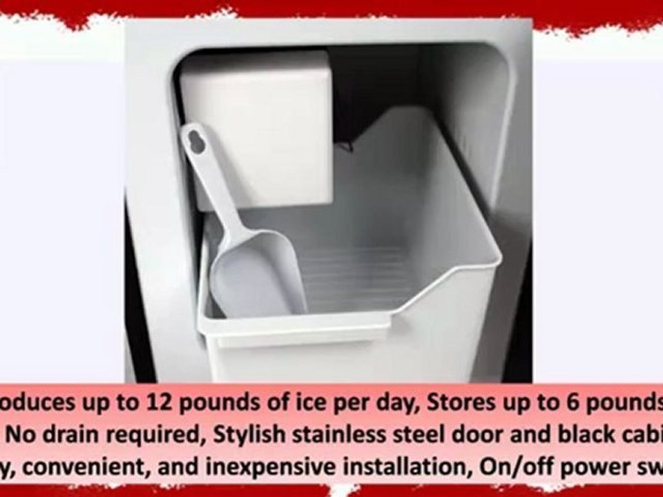 BEST Ice Makers Cover – EdgeStar 12 Lbs. Built-In Ice Maker - Stainless Steel Door for Sale