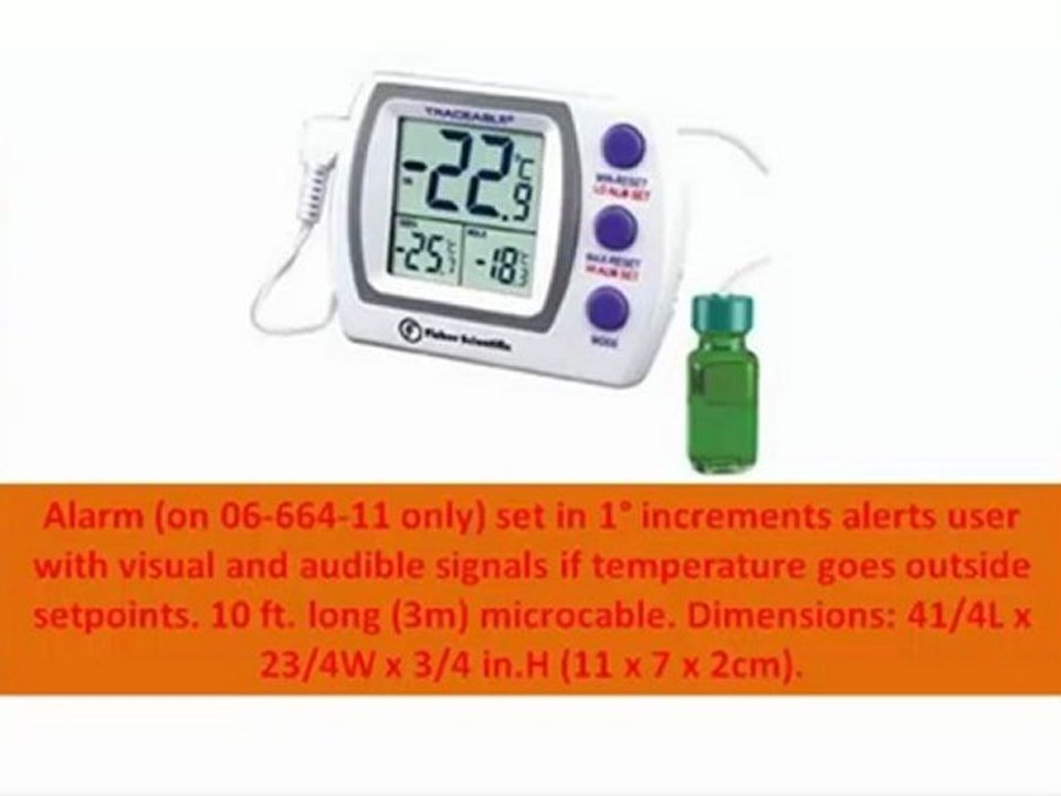 BEST Freezer Alarm - Fisher Scientific Traceable Refrigerator Freezer Alarm