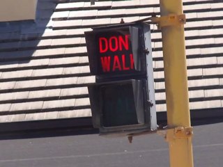 Old Eagle pedestrian signal