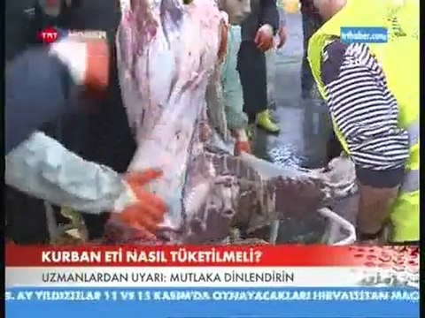 DR.NİHAT TANFER TRT HABER KURBAN ETİ NASIL TÜKETİLMELİDİR