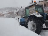 Novafeltria, liberate le strade da un bel mucchio di neve