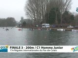 FINALE 3 (200m) C1 HOMME JUNIOR - REGATE INTERNATIONALE DU PAS-DE-CALAIS 2012