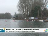 FINALE 3 (200m) K1 HOMME JUNIOR - REGATE INTERNATIONALE DU PAS-DE-CALAIS 2012