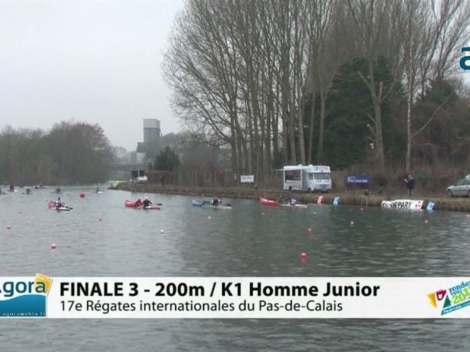 FINALE 3 (200m) K1 HOMME JUNIOR - REGATE INTERNATIONALE DU PAS-DE-CALAIS 2012