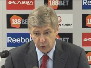 Arsenal-Wenger : "Regret de ne pas avoir marqué"