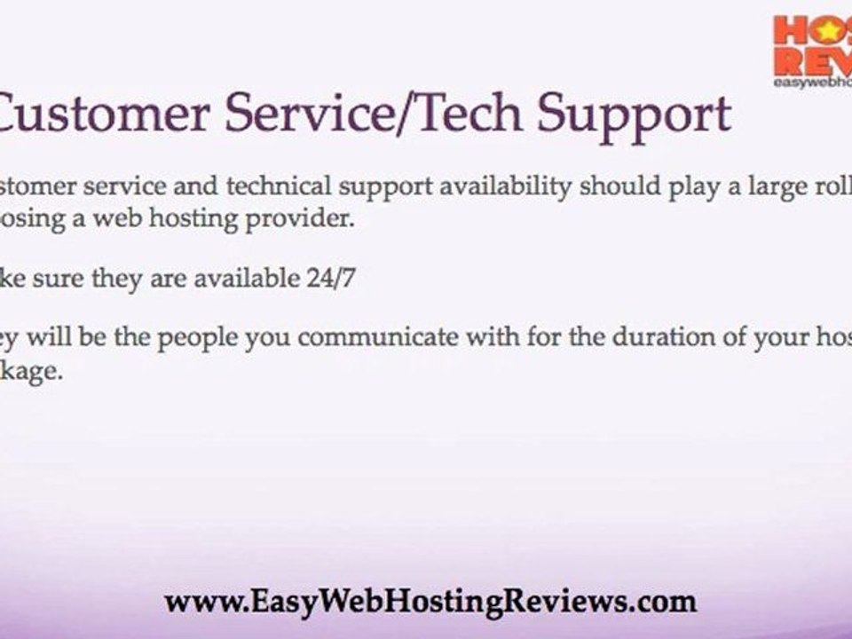 Top 10 Things To Keep In Mind When Buying Web Hosting | Easy Web Hosting Reviews