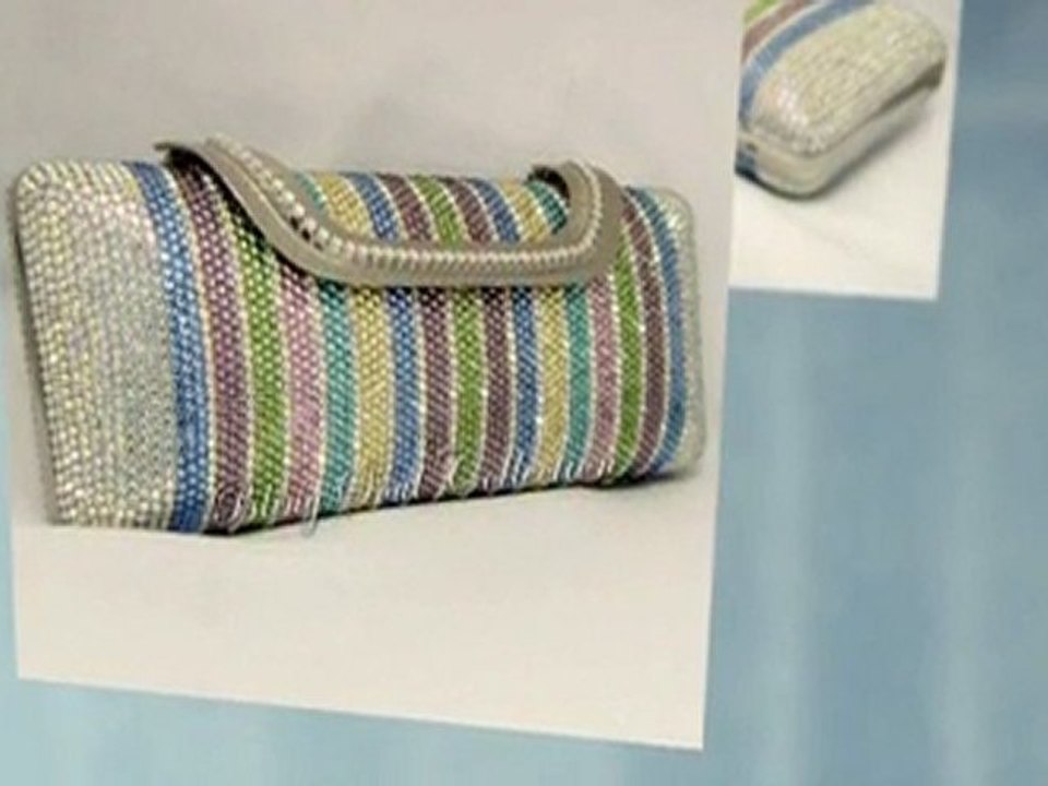 Light Multicolor Swarovski Crystal Evening Bag