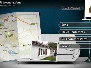 Maison F3 à vendre, Sens