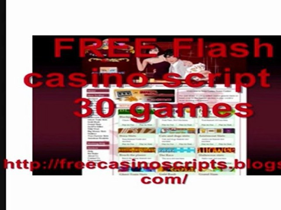 FREE Flash casino script + 30 games