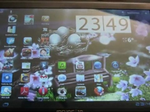 Test de l'Archos 101G9 turbo à 1,5GHz : bureau Android
