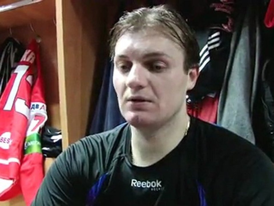 Сергей Борисов после игры с к.Динамо Минск 02.02.12.
