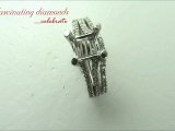 Round Cut Semi Mount Diamond Engagement Wedding Ring Setting With Pave Set