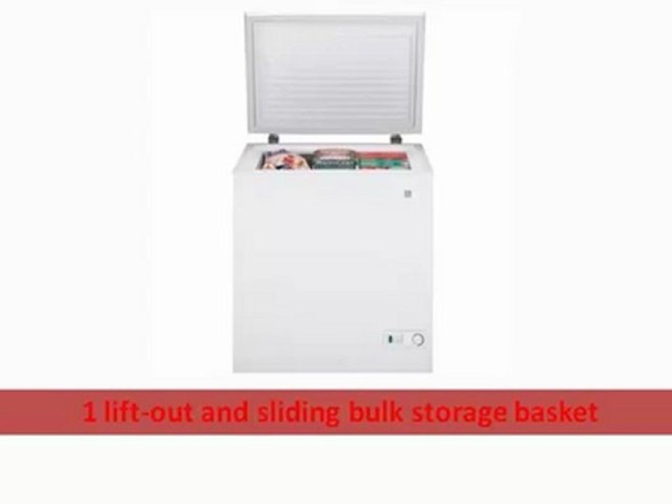 CHEAP Small Chest Freezer - GE FCM5SUWW 5.0 cu. Ft. Chest Freezer - White