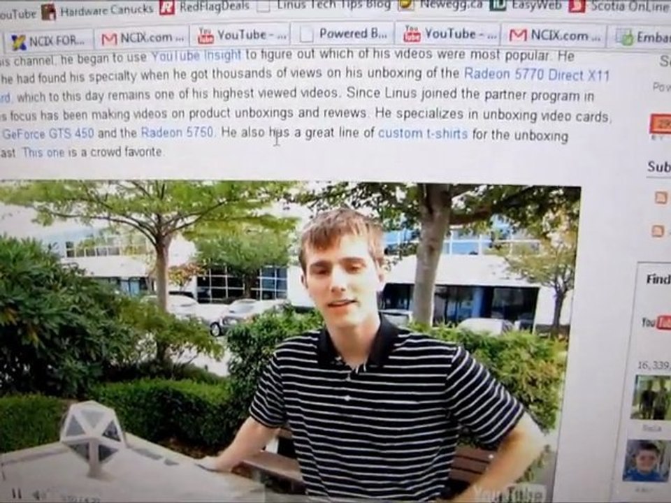 YouTube Featured Me on Their Partner Blog!! Linus Tech Tips