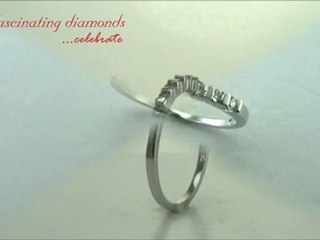 Round Cut Petite Diamond Anniversary Band In Bar Setting