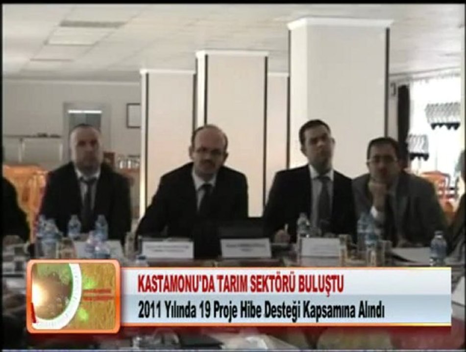 KASTAMONU’DA TARIM SEKTÖRÜ BULUŞTU 30.01.2012