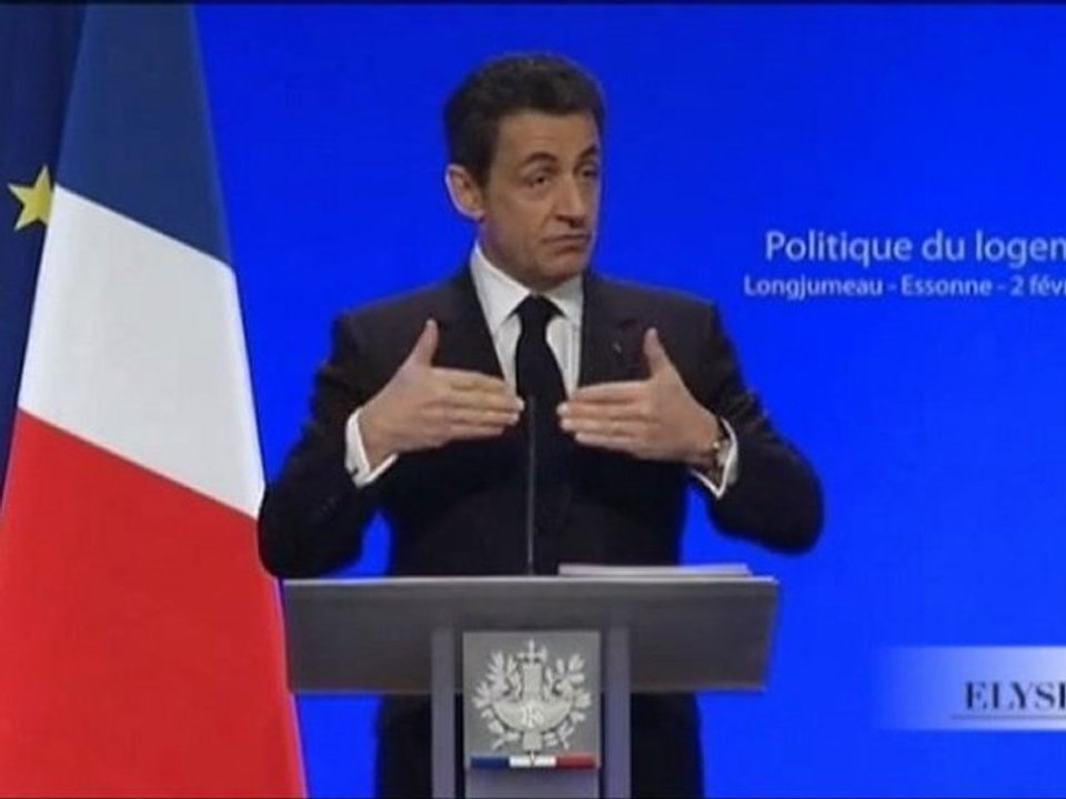 Discours de N. Sarkozy sur la politique du Logement