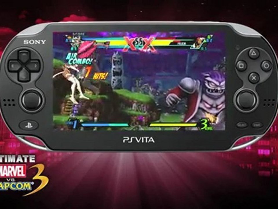 Ultimate Marvel Vs. Capcom 3 : Vita Gameplay