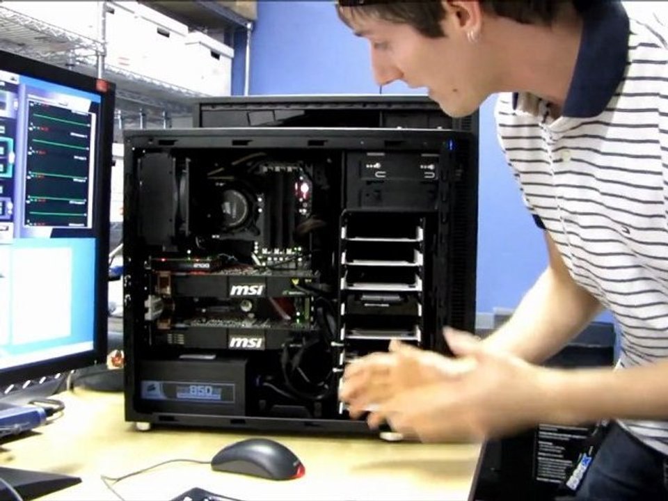 Silent SLI GTX 580 Core i7 Extreme Build in Define R3 Vesta 6050 Production System Linus Tech Tips