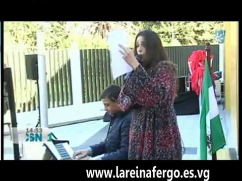 Nuria Fergó en la inauguración de la Casa Ronald Mcdonald de Málaga (noticias Canal Sur)