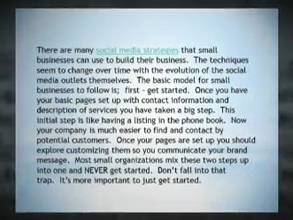 Small Business -Big Social Media Impact | social media for businesses