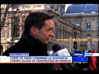 Corte en París aprueba sentencia contra Iglesia de la Cienciología