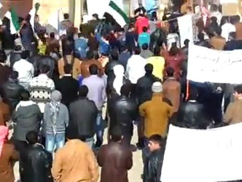 فري برس مظاهرة قرية السحارة في جمعة عذرا حماة 3 2 2012