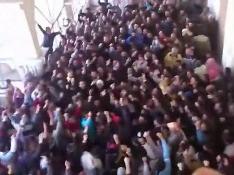 فري برس درعا المحطة حي الكاشف مظاهرة مسجد مصعب بن عمير جمعة عذرا يا حماة 3 2 2012