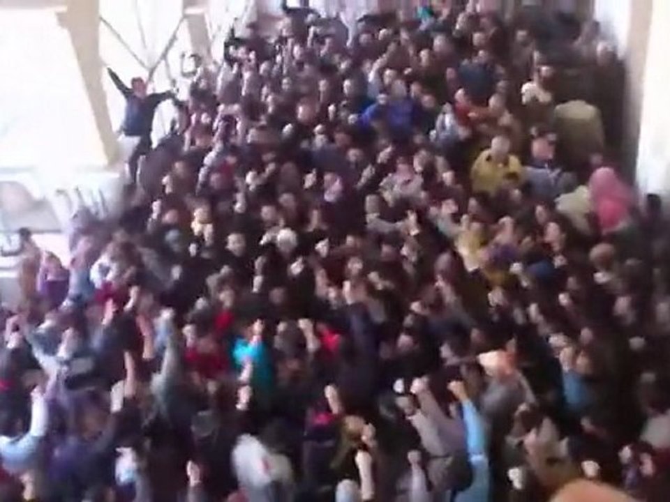 فري برس   درعا المحطة  حي الكاشف  مظاهرة مسجد مصعب بن عمير جمعة عذرا يا حماة 3 2 2012