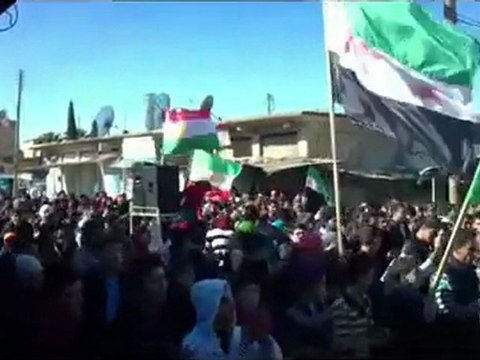 فري بر س عامودا لحظة احراق العلم الروسي الخميس 2 2 2012