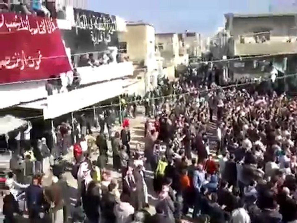 فري برس   درعا مهد الثورة مدينة الحراك جمعة عذراً يا حماه 3 2 2012