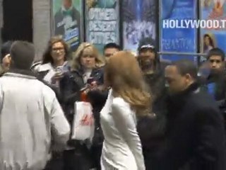 Lana Del Rey greets fans in New York