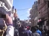 فري برس   حمص جب الجندلي مظاهرة عند بيت الشهيد البطل غياث قدحة 2 2 2012