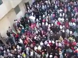 فري برس   حمص المحتلة حرائر الوعر مظاهرة رائعة في ذكرى مجزرة حماة وانشودة جينا من جيش الاحرار 2 2 2012