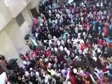 فري برس   حمص المحتلة حرائر الوعر مظاهرة رائعة في ذكرى مجزرة حماة 2 2 2012 ج2